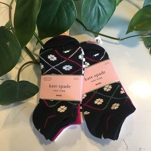 6 pairs Kate Spade No Show Socks